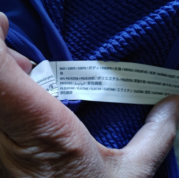 Abercrombie & Fitch cheeky one-piece bathing suit size medium NWT Blue - Picture 6 of 8